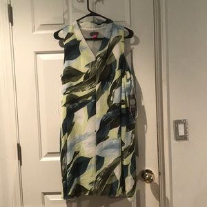 Vince Camuto Pleat Front Tank Dress